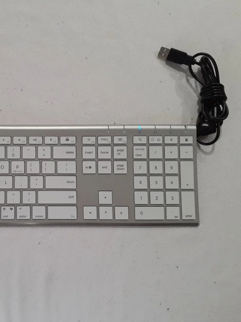 Macally wireless Keyboard for Mac - Aluminum Rechargeable Model acebtkeya